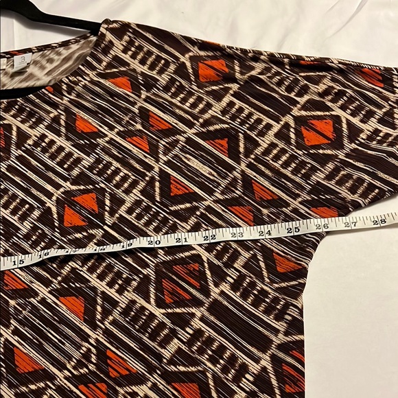 Chicos Top Womens 3 Size Large XL Side Tie Boat Neck Top 3/4 Sleeve Blouse EUC - Picture 5 of 7